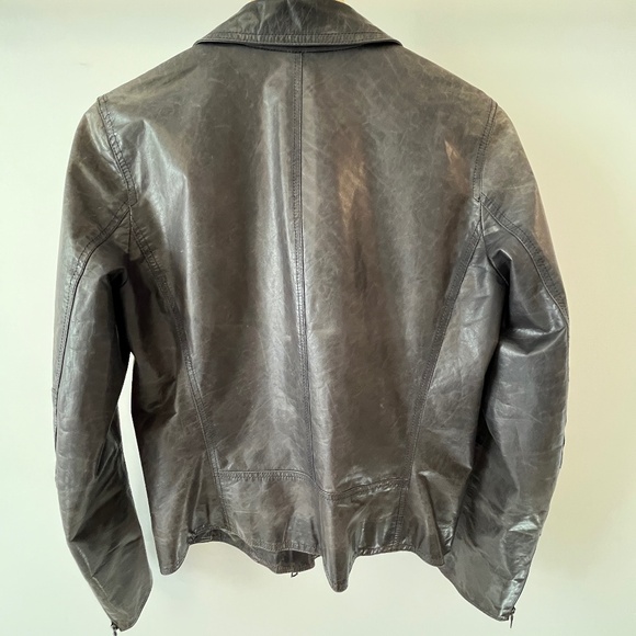 m0851 leather jacket, ink, size 8 - Picture 3 of 15